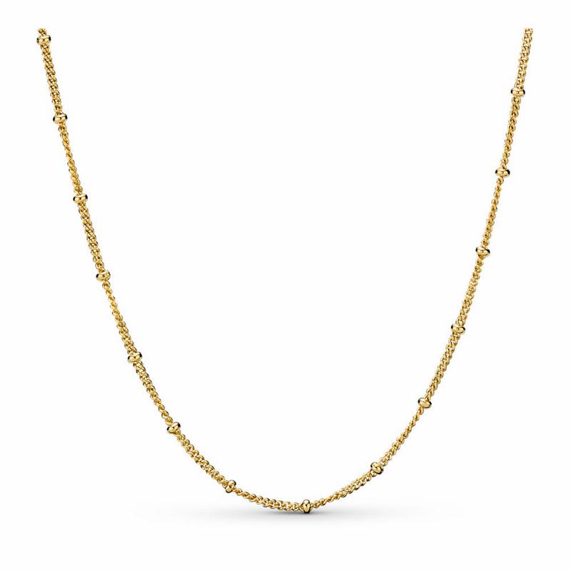 Pandora Shine™ Beaded Necklace - 18ct Gold Plated - Canada | QV2548PU